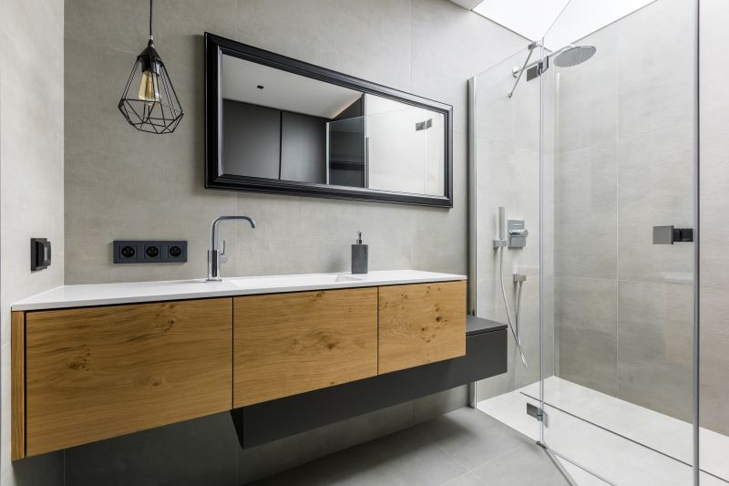 Floating Vanities and Open Shelving